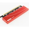 PCI e M2 adapter M2 NGFF SSD NVMe 2280 m key to PCI e x16 adapter M.2 PCIe  Card for ssd m2 with Heat dissipation aluminum box ► Photo 2/5