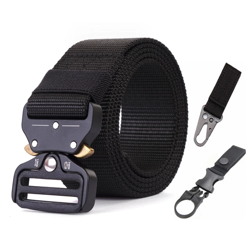 

Military Automatic Metal Buckle Tactical Belt US Army Heavy Duty Training Combat Nylon Waist Belt Outdoor Hunting Accessories