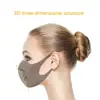 3Pcs Kids Waterproof Sponge Mouth Mask 3D Reusable Anti Pollution Cover elastic earloop Breathing Face Masks 2