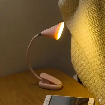 

Speaker Clip Light LED Night Light Table Lamp Rechargeable Reading Light for Desk Lantern Table Decoration Emergency Spotlight