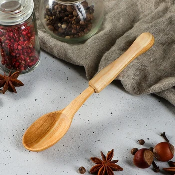 

Wooden spoon "Dining room", premium, 16 cm, solid cherry