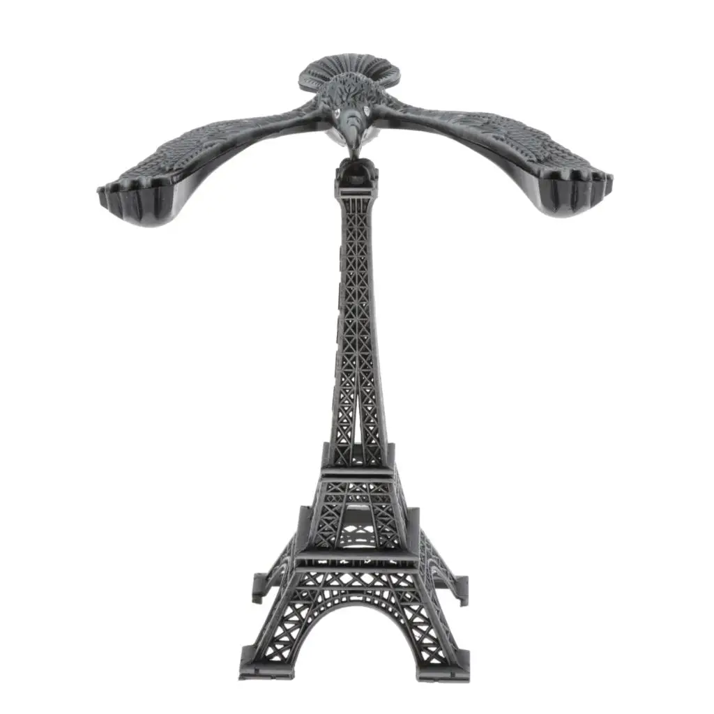Creative Iron Tower Balance Eagle Statue Figurine Building Home Decoration Children Teens Toy DIY Crafts Ornament