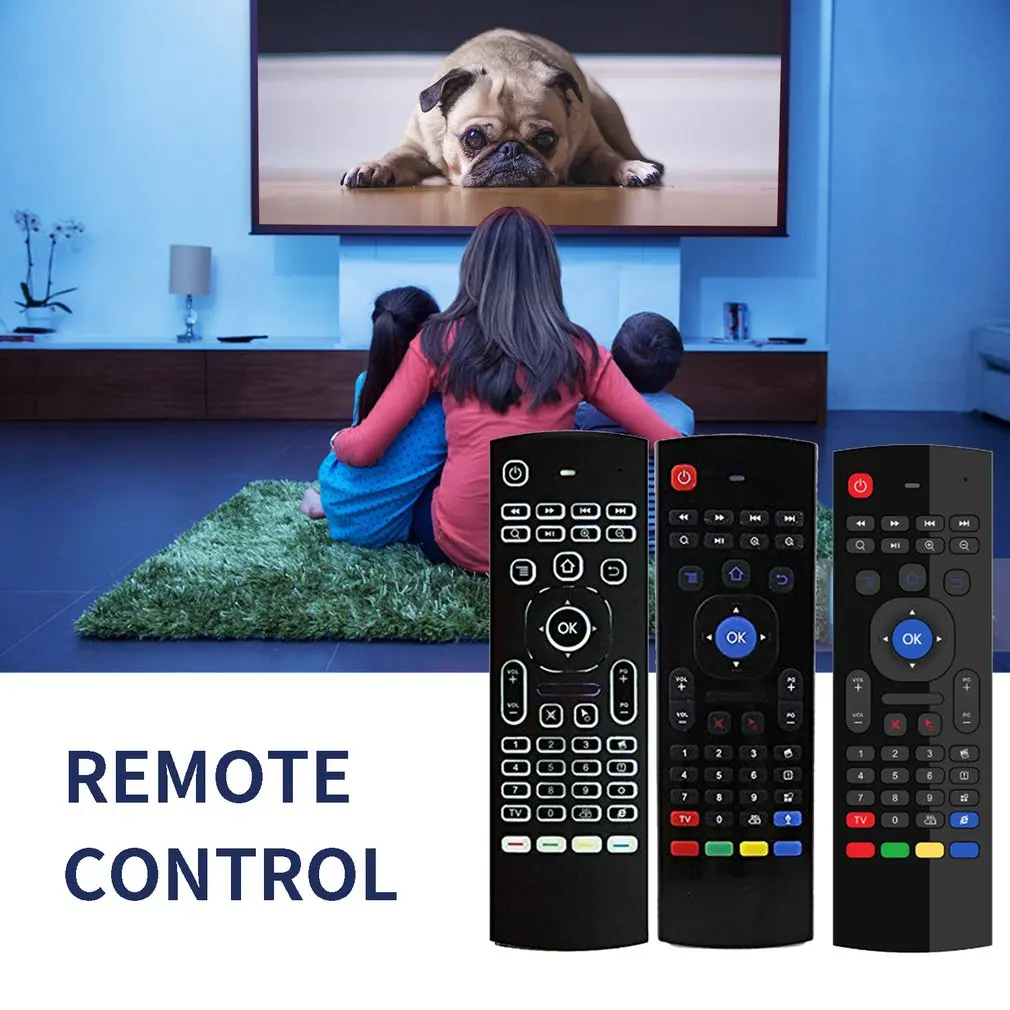 Mx3 Air Mouse Голосовая версия с задней подсветкой Android Smart Wireless пульт дистанционного