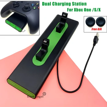 

2020 New Dual Charging Station Dock Wireless Controller Charger Stand for XBOX ONE / S / X Gamepad Accessories