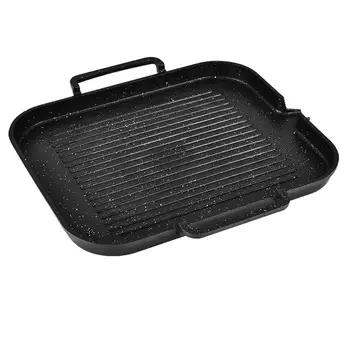 

1PC Household BBQ Grill Plate Induction Cooker Baking Pan for BBQ Kitchen Home