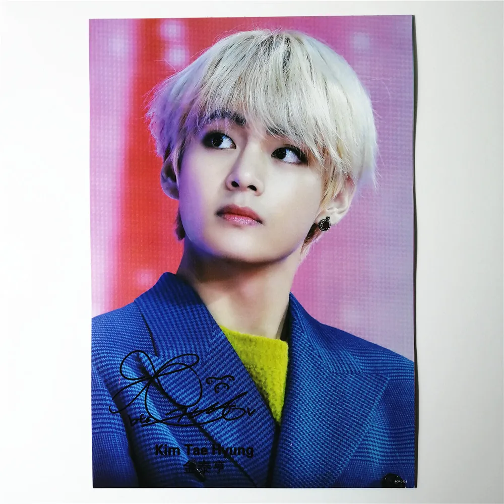 8*(42x29 см) kpop Kim Tae Hyung плакаты настенные наклейки подарок V