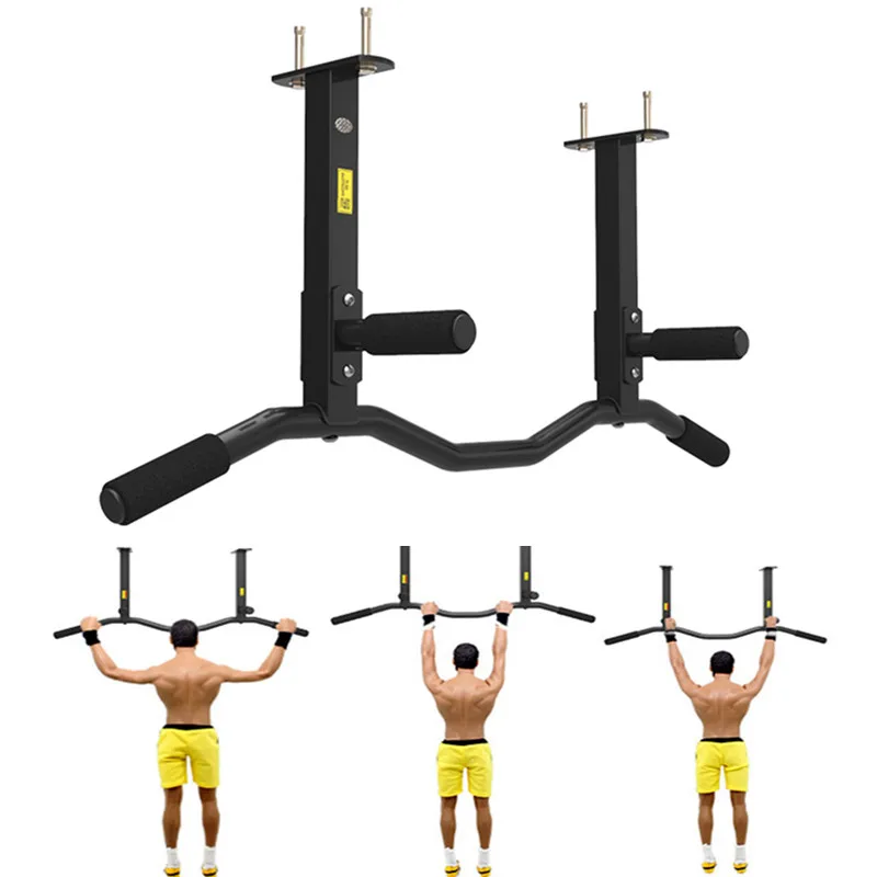 Fitness Wall Mounted Pull Up Bar Home Heavy Duty Chin Up Bar Indoor Strength Training Equipment Horizontal Bearing 300kg