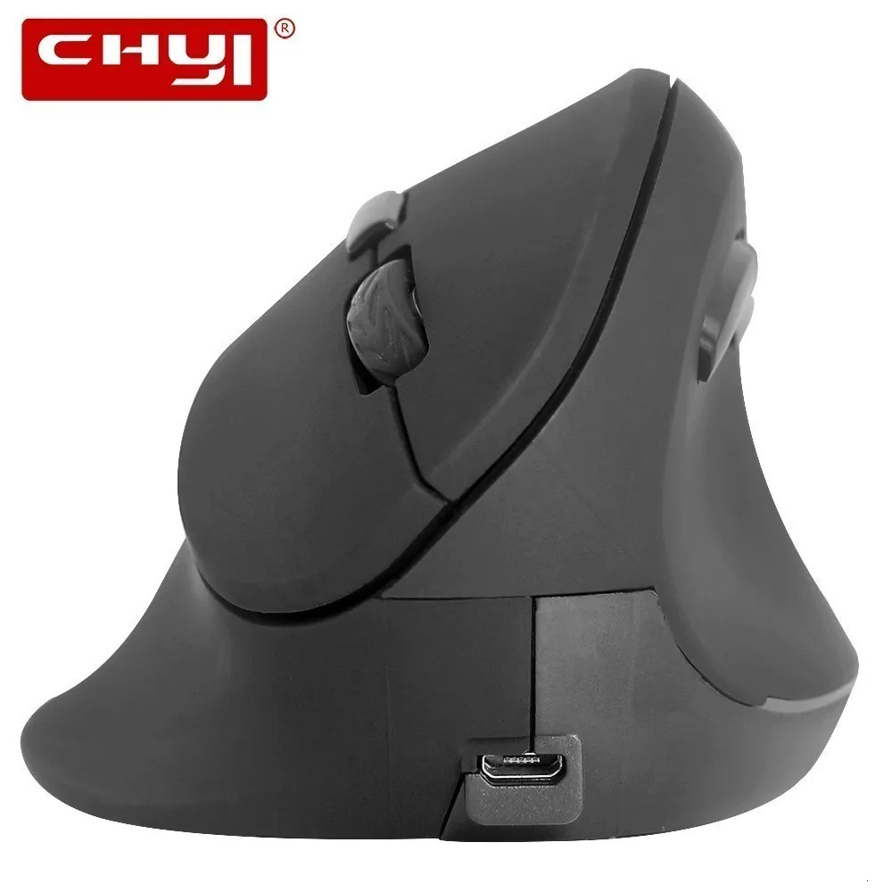 Chyi Ergonomic Vertical Wireless Mouse Rechargeable Computer Gaming