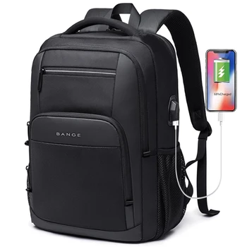 BANGE New Large Capacity 15.6 inch Daily School Backpack USB Charging Women Laptop Backpack for Teenager 1