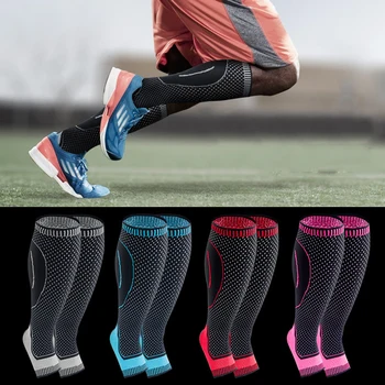 

1pair Knitting Anti Slip Breathable Ankle Protect Foot Socks Leg Compression Socks For Shin Splint Calf Compression Sleeve