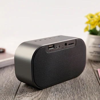 

Led Alarm Clock With Fm Radio Wireless Bluetooth Speaker Support Aux Tf Usb Music Player Wireless For Office Bedroom