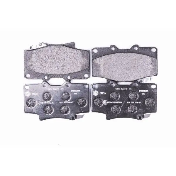 Комплект тормозных колодок дисковый тормоз HELLA 8DB 355 016-87 | - Цена: 