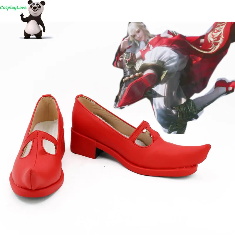 Ff14 Final Fantasy Ffxiv Lyse Hext Red Cosplay Shoes Long Boots Leather Cosplaylove For Halloween Christmas Shoes Aliexpress