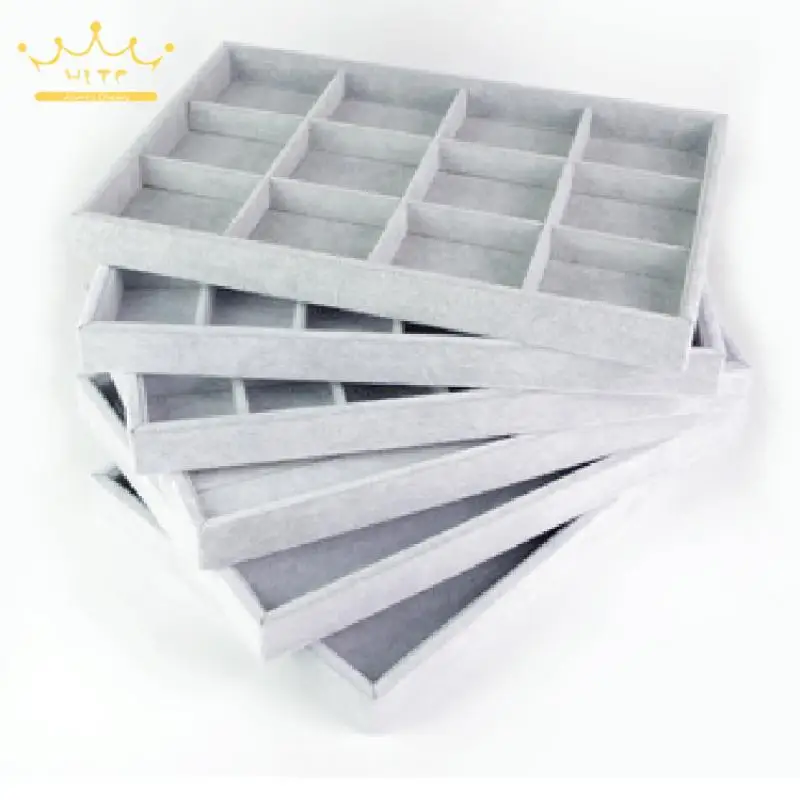 Jewelry Display Ice Velvet Tray Ring Display Watch Pillow Decoration Pendant Display Grid Plate Bracelet Watch Pallet