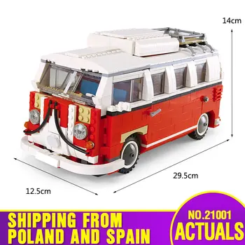 

DHL Lepining 21001 Technic Series Classical Travel Car Model Building Blocks Bricks Toys Compatible with 10220 Kids Car Toys