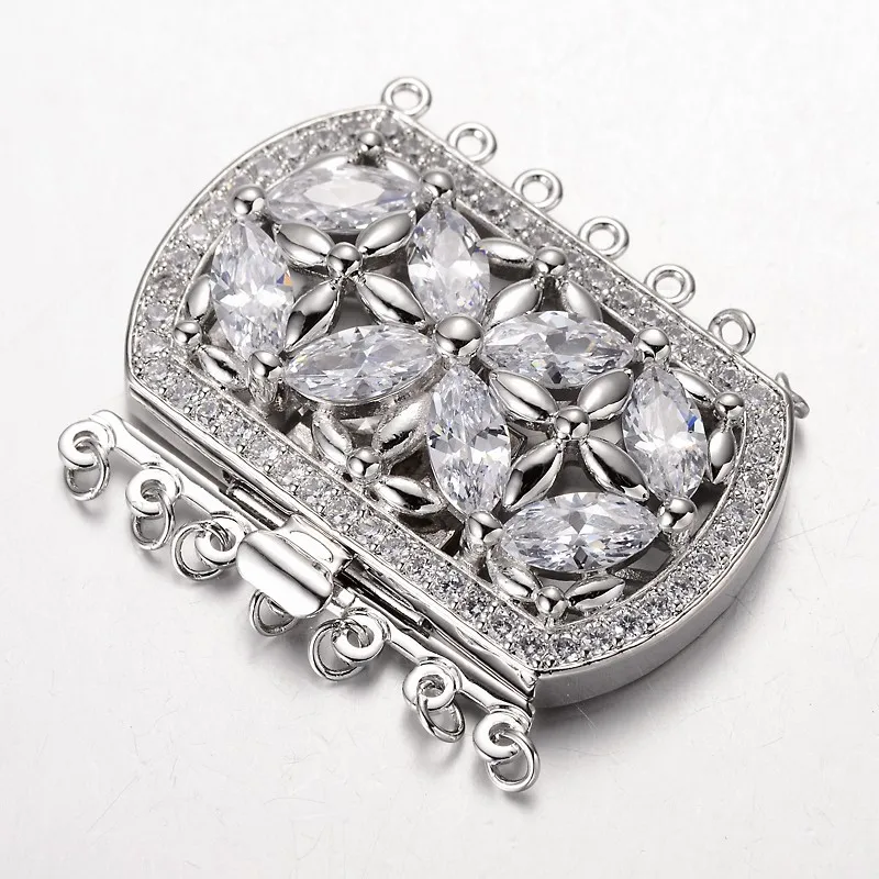 2 Ʈ 귡 氨  ť ڴϾ  Clasps 簢  Ƽ Ʈ Clasps Ŀ   DIY  