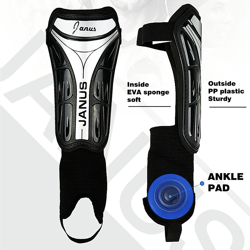 1 Pair Football Shin Pads EVA Sponge Futbol Soccer Shin Guard Breathable Football supplies L158