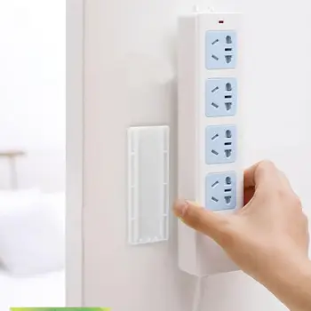 

Punch-free Socket Wall Fixer Seamless Remote Control Router Power Strip Holder Household Invisible Storage Accessories