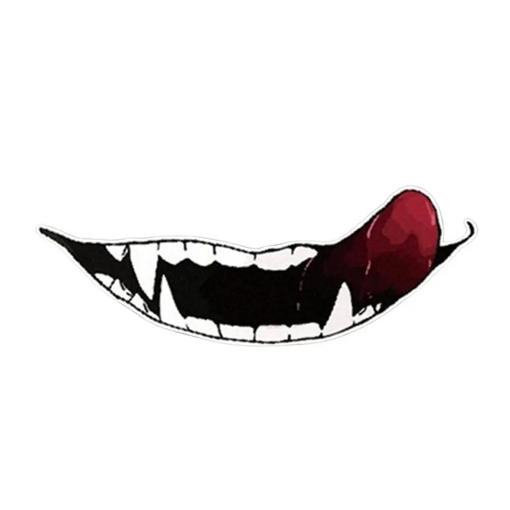 Helmet Decorative Decals Smile Stickers Teeth Car Stickers Helmet