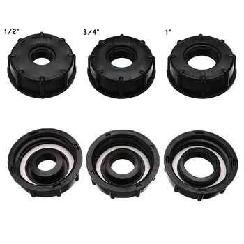 

3 Sizes Tank S60X6 Coarse Threaded Cap 1/2'' 3/4'' 1'' With Hole Coarse Thread Total Type Adaptor/Connector Tap Cap
