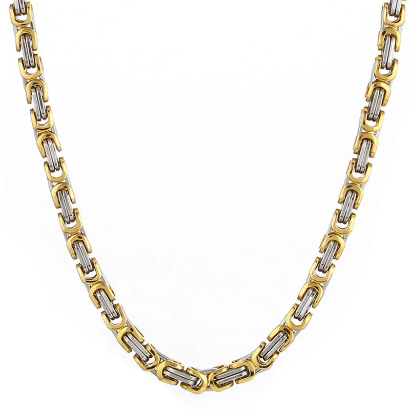 الثقيلة البيزنطية سلسلة طويلة القلائد الفولاذ المق...