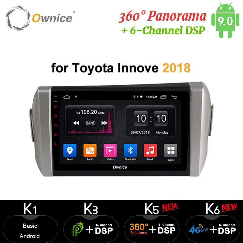 Ownice carplay 4G + 64G Android 9 0 Автомобильный DVD Радио GPS Navi карта 360 панорама DSP SPDIF ''для