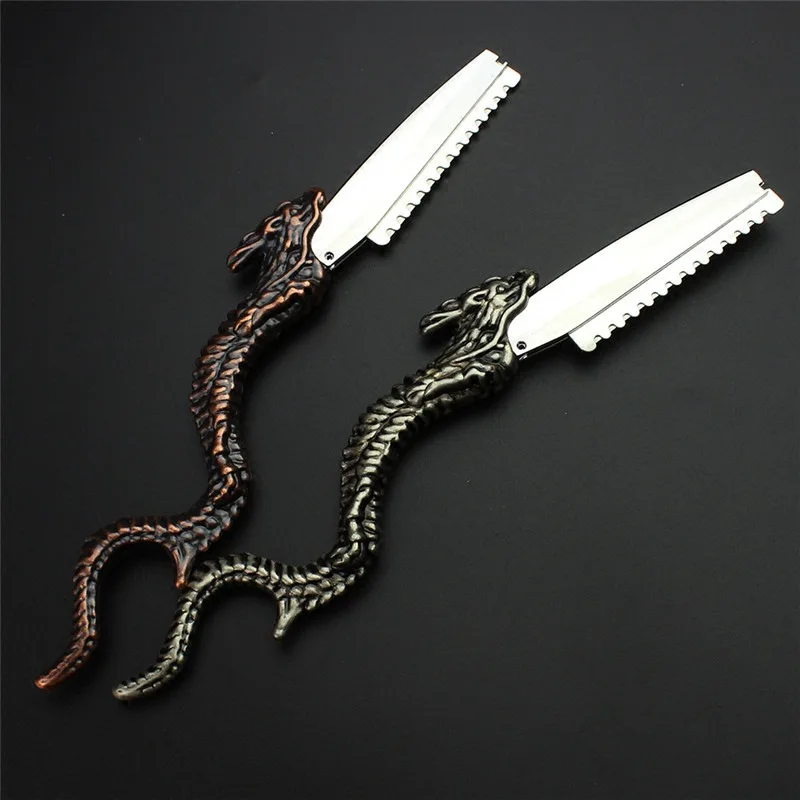

Old-fashioned manual hairdressing razor razor blade holder scraper haircut razor blade scraper replaceable blade
