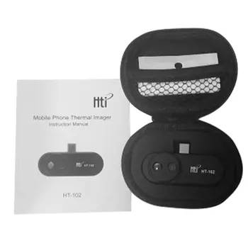 

Thermometer Multifunction Meter Handheld Detection Mobile Phone Infrared Black High Thermal Imager for Android