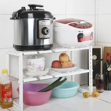 Adjustable 2 Tier Under Sink Shelf Kitchen Storage Organizer Rack Holder Expandable Shelf Storage Organizer For Kitchen #F5 expandable kitchen counter cabinet countertop shelf organizer rack storage bowl adjustable pantry