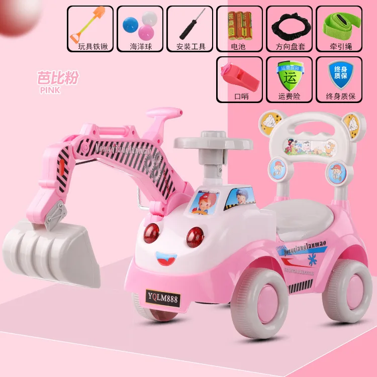 Outdoor Fun & Sports Ride On Toys & Accessories Ride On Cars baby excavator toy car baby Car Toy toys