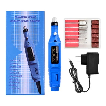 

Electric Nail Drill Kit Portable Manicure Pen with Nail Drill Bits for Exfoliating Grinding Polishing Nail Gel Polish Nail Tool
