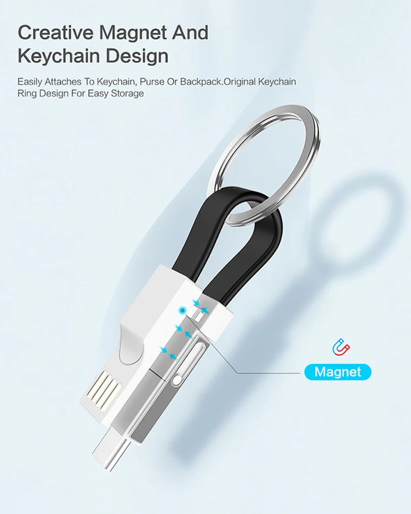 Мини брелок Шнур зарядное устройство кабель для iPhone X XR XS Max 6 6S 7 8 Plus 5 iPad короткая Быстрая зарядка брелок данных USB провод шнур