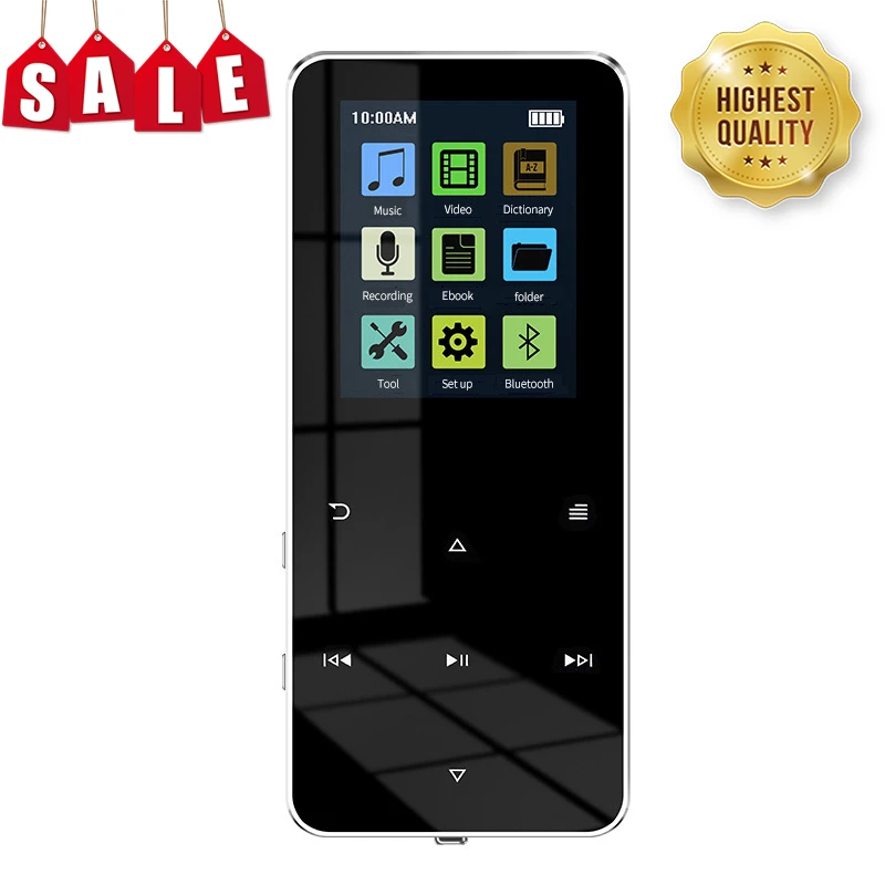 MP4 Player with Bluetooth-compatible Built-in Speaker Touch Key FM Radio Video Play E-book HIFI Metal MP 4 Music Player 8G 16G android mp3 player