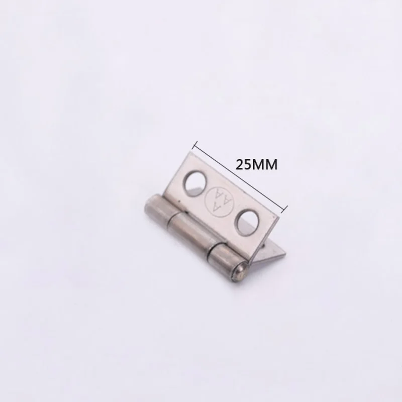 20PCS Stainless Steel 3A Small 1 Inch Furniture Hinge Hinge Length Is about 25mm Width 25mm Thickness 1.05mm Suitable for Doors