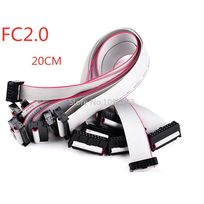 1pcs Gray Flat Ribbon Data Cable 2.0mm Pitch Fc6/8/10/14/16/20/40/50