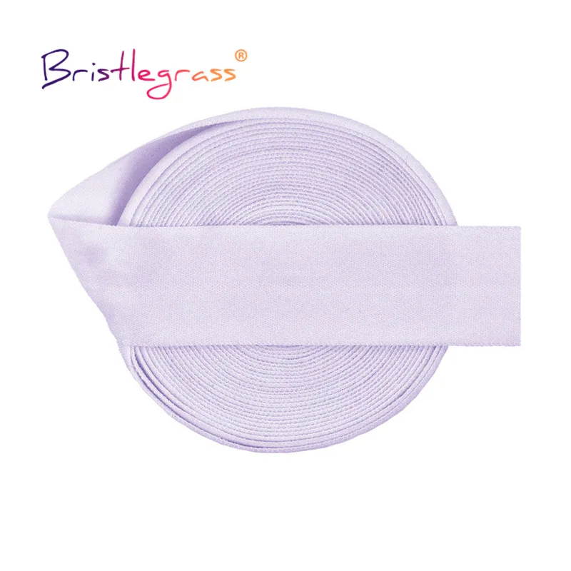 BRISTLEGRASS-100 야드 by 롤, 3/4 20mm, 솔리드 매트, 비광택 폴드 오버 엘라스틱, 적 스판덱스 밴드, 헤어 타이, 머리띠, 드레스 재봉