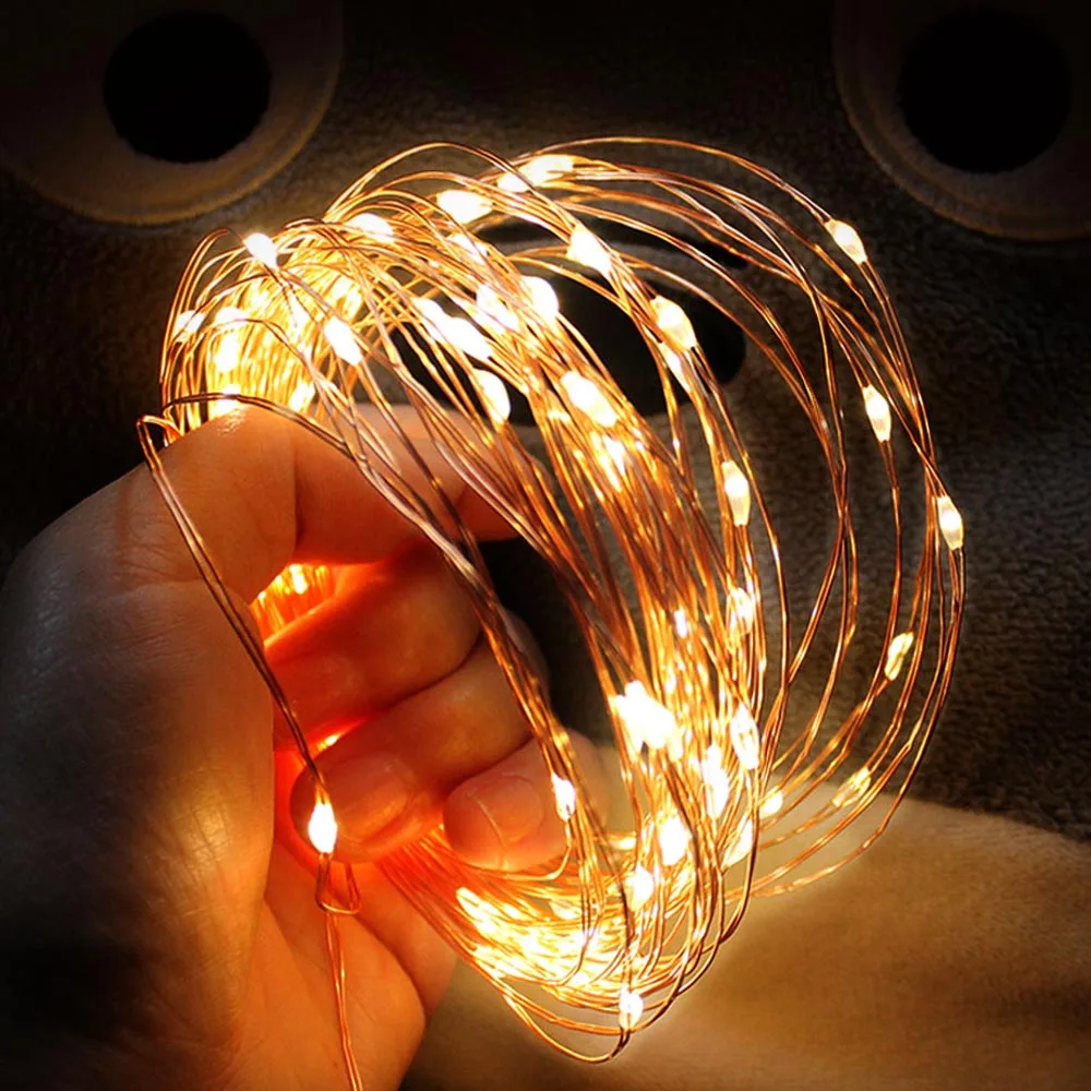 герлянда для декора led string 2 м/5 м/10 м USB светодиодный гирлянда использования вне