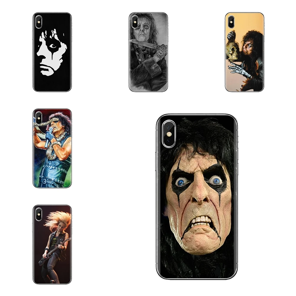 Алиса Купер тяжелый металл для iPhone XS Max XR X 4 4S 5 5S 5C SE 6 6S 7 8 Plus Samsung Galaxy J1 J3 J5 J7 A3 A5 TPU