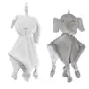 2021 Newborn Soft Baby Elephant Rabbit Toy Gift Baby Stuffed Plush Comfort Blanket 1
