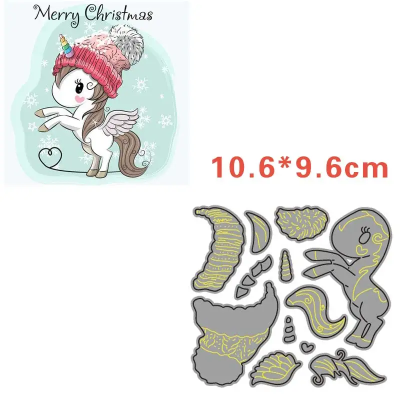 Веселые рождественские штампы, милый мультяшный Черный кот, металлические Вырубные штампы, рождественские бумажные открытки, украшения для скрапбукинга, штампы - Цвет: 428