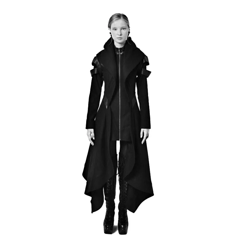 new XXXXXL XXXXL Women vintage Steampunk Victorian Gothic Coat Jacket Lace Trim Bandage Medieval coat costume