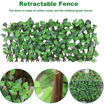

70cm 40cm Fence Handmade Plant Telescopic Wood Fencing Mall Decoration Gates Wooden Fence Ornament DC156