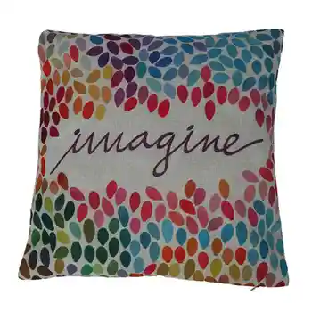 

Print Square Cotton Linen Decor Throw Pillow Case Cushion Cover Colorful Iine