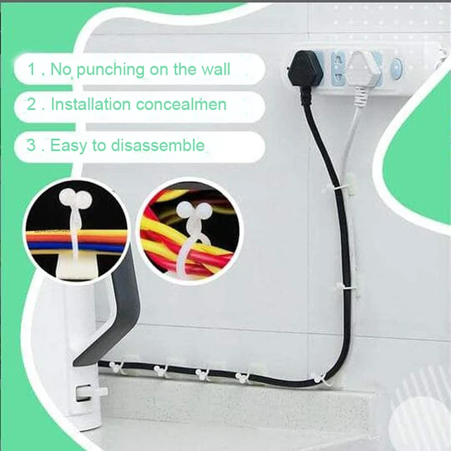 10/20/50 db Öntapadós Növényi Hegymászó Szorító Klip Láthatatlan Fali Szőlő Lámpatest Ragadós Horg Kert Rögzítő Tartó - Image 5