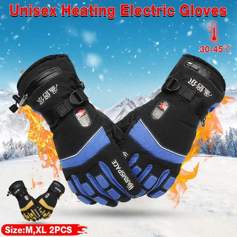 

4000mAh Smart Electric Heat Gloves,Ski Waterproof Lithium Battery Self Heating,5 Fingers&Hand Back Heated,3 Gear
