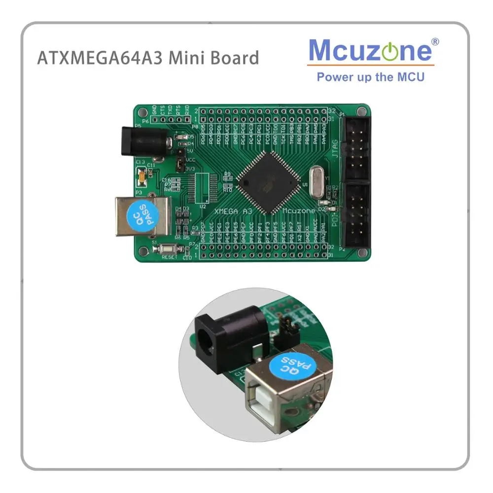 ATxmega64A3 Mini Board ft232 usb uart ATxmega64A3 Mini Board