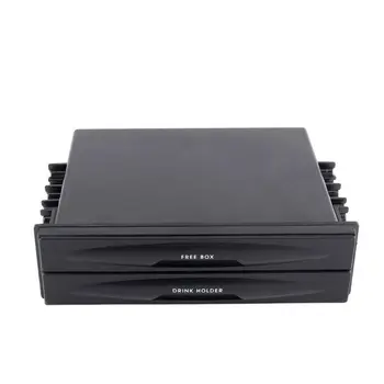 

Universal Storage Box Car Interior Inner Double Din Radio Pocket Cup holder