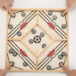 Juego de Puck de Honda rápida para niños y adultos, mesa de madera Paced, juegos de Hockey, ajedrez interactivo, juego de mesa de batalla de escritorio