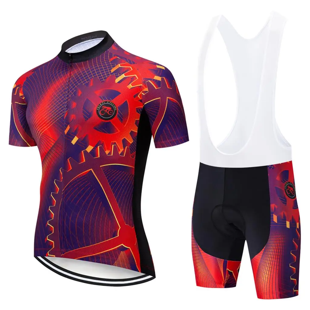 

The professional team of 2019 in designing MTB bicycle clothing, men's bicycle cycling suit, ROPA bicycle Ironman three items