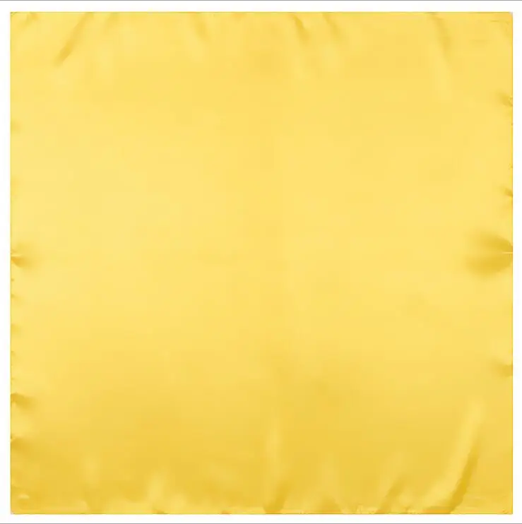 11 yellow POBING 60*60 см маленький хиджаб роскошный бренд сплошной цвет бандана шарф женский шелковый платок офисный платок для леди - Цвет: 11 yellow